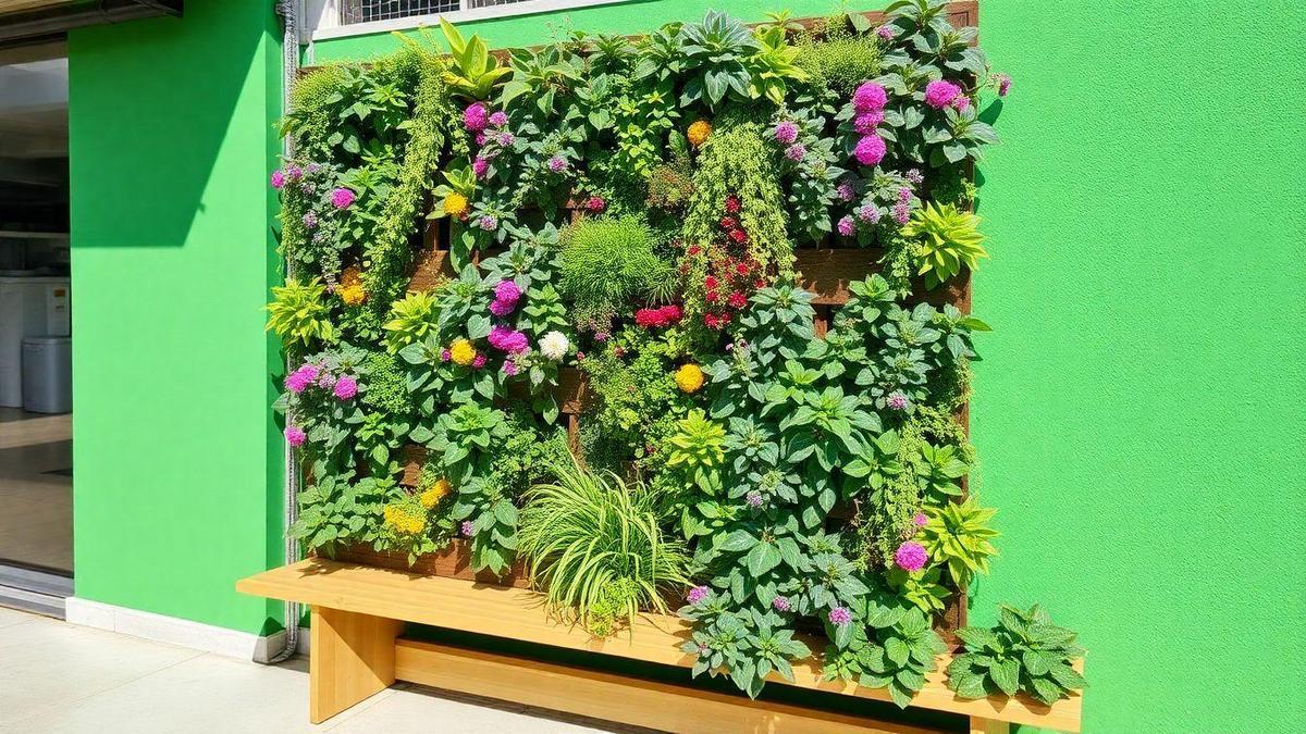 Benefícios de Criar um Jardim Vertical com Materiais Recicláveis